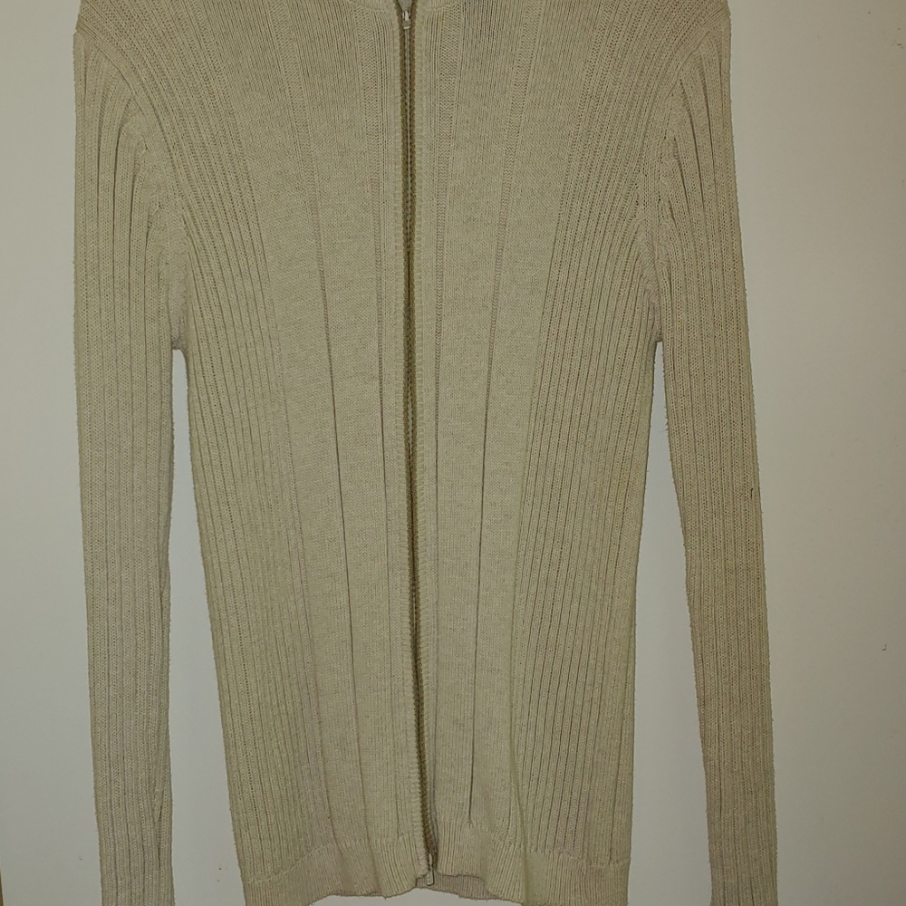 Clairborne zip up sweater sz M